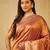 Mustard women zari work ethnic motifs art silk  designer banarasi saree