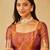 Mustard women zari work ethnic motifs art silk  designer banarasi saree