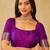 Purple ethnic motifs woven zari banarasi saree