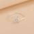 Silver floral nose pin