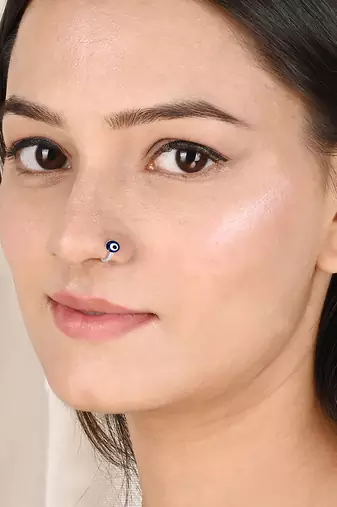 Evil eye nose pin