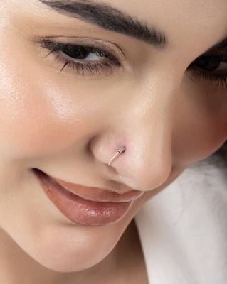 Spiral oxidized nose pin 3