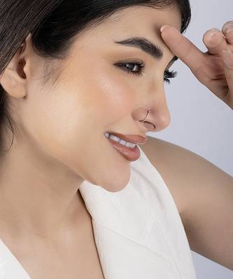 Spiral oxidized nose pin 4