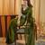 Mahendi women mahendi solid silk blend saree