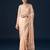 Peach embellished satin sarees