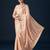 Peach embellished satin sarees
