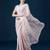 Pink embellished sequinned with printed saree