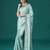 Blue embellished sequinned saree