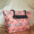 Coral hues tote