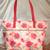 Red carnations tote