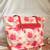 Red carnations tote