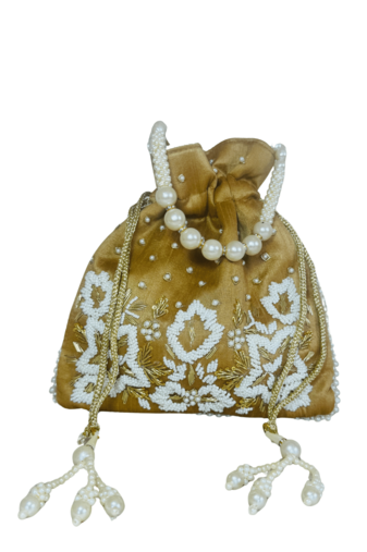 Beige beauty potli