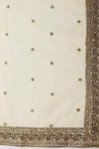 Yellow & Burgundy Printed Semi-Stitched Lehenga & Unstitched Blouse with Dupatta