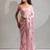 Pink handwork zarkan embroidery silk party wear saree