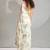 Off white handwork zarkan border work satin silk party wear saree