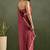 Pink chiffon heavy lace border work party wear saree
