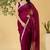 Magenta chiffon heavy lace border work party wear saree