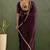 Purple chiffon heavy lace border work party wear saree