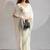 White handwork zarkan border work silk party wear saree