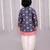Blue printed cotton silk kurta pyjama