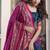 blue tussar Silk Lehenga Choli with Prints & Foil Work 