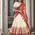 off white tussar Silk Lehenga Choli with Prints & Foil Work 