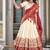 off white tussar Silk Lehenga Choli with Prints & Foil Work 