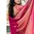 Pink color silk blend saree with blouse