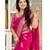 Pink color silk blend saree with blouse