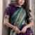 purple tussar Silk Lehenga Choli with Prints & Foil Work 