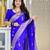 Pink color silk blend saree with blouse