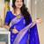 Pink color silk blend saree with blouse
