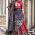 pink tussar Silk Lehenga Choli with Prints & Foil Work 