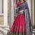 pink tussar Silk Lehenga Choli with Prints & Foil Work 