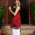New Stylish Red Green Kurta Set With Bottom Summer Wear Kurta Set 