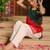 New Stylish Red Green Kurta Set With Bottom Summer Wear Kurta Set 