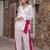 White Color Cord Set Party Wear Cord Set With Leheriya Strip