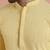 Men's yellow embroidered kurta