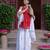 Bandhani Print Red Kurta Set With Bottom Wedding Wear Dress Festival Wear Kurta Set 