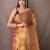 Pinkish Brown Shimmering Tissue silk blend Saree 