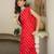 Lorient Red Color Red One Shoulder Kurta Set With Potli Party Wear Dress 