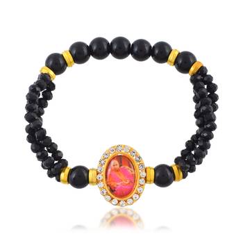 Facetted black onyx guriji bracelet 3