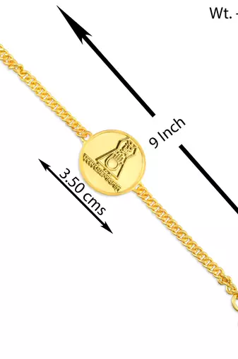 Jain goldplated namokar navkar mantra bracelet