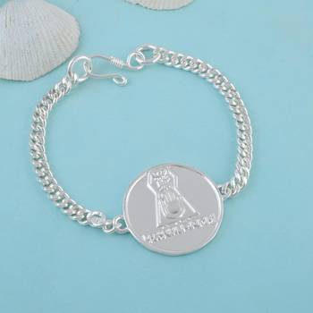Jain silver plated namokar navkar mantra bracelet 1