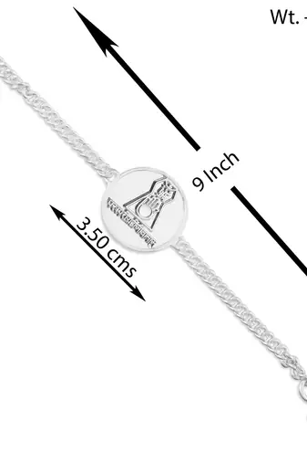 Jain silver plated namokar navkar mantra bracelet