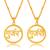 Brass gold plated gurjar gurjari pendants (pack of 2)