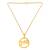 Brass gold plated gurjar gurjari pendants (pack of 2)