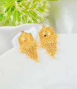 Brass micron traditional stud earrings
