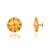 Brass micron gold meenakari stud earrings women