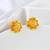 Brass micron gold meenakari stud earrings women
